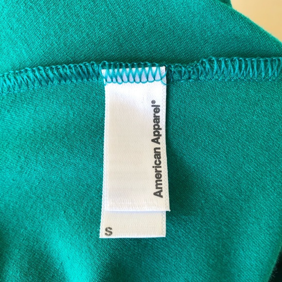 American Apparel Teal convertible bandeau dress - Picture 3 of 5